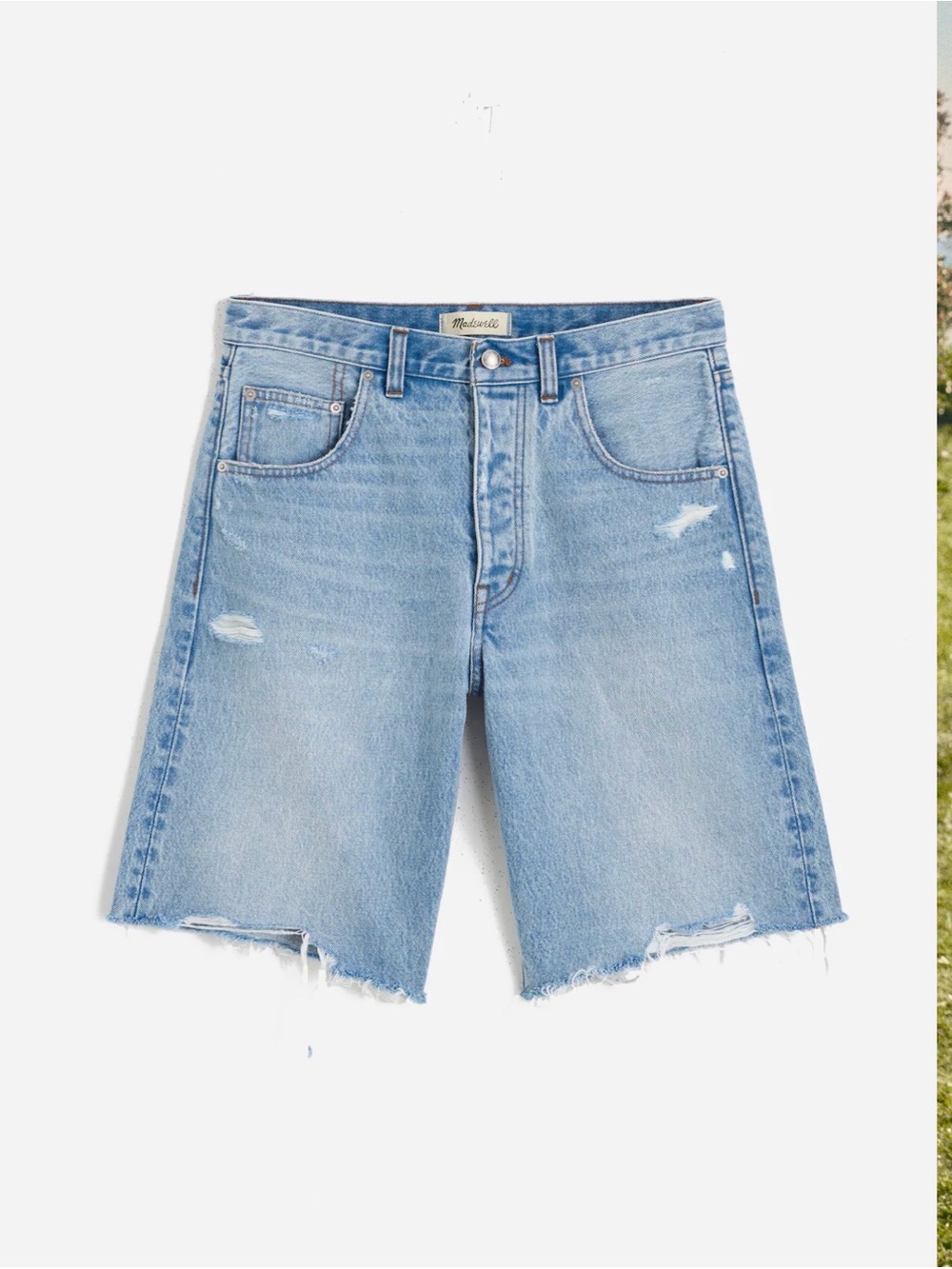 NWT Madewell The Essex Long Baggy Short